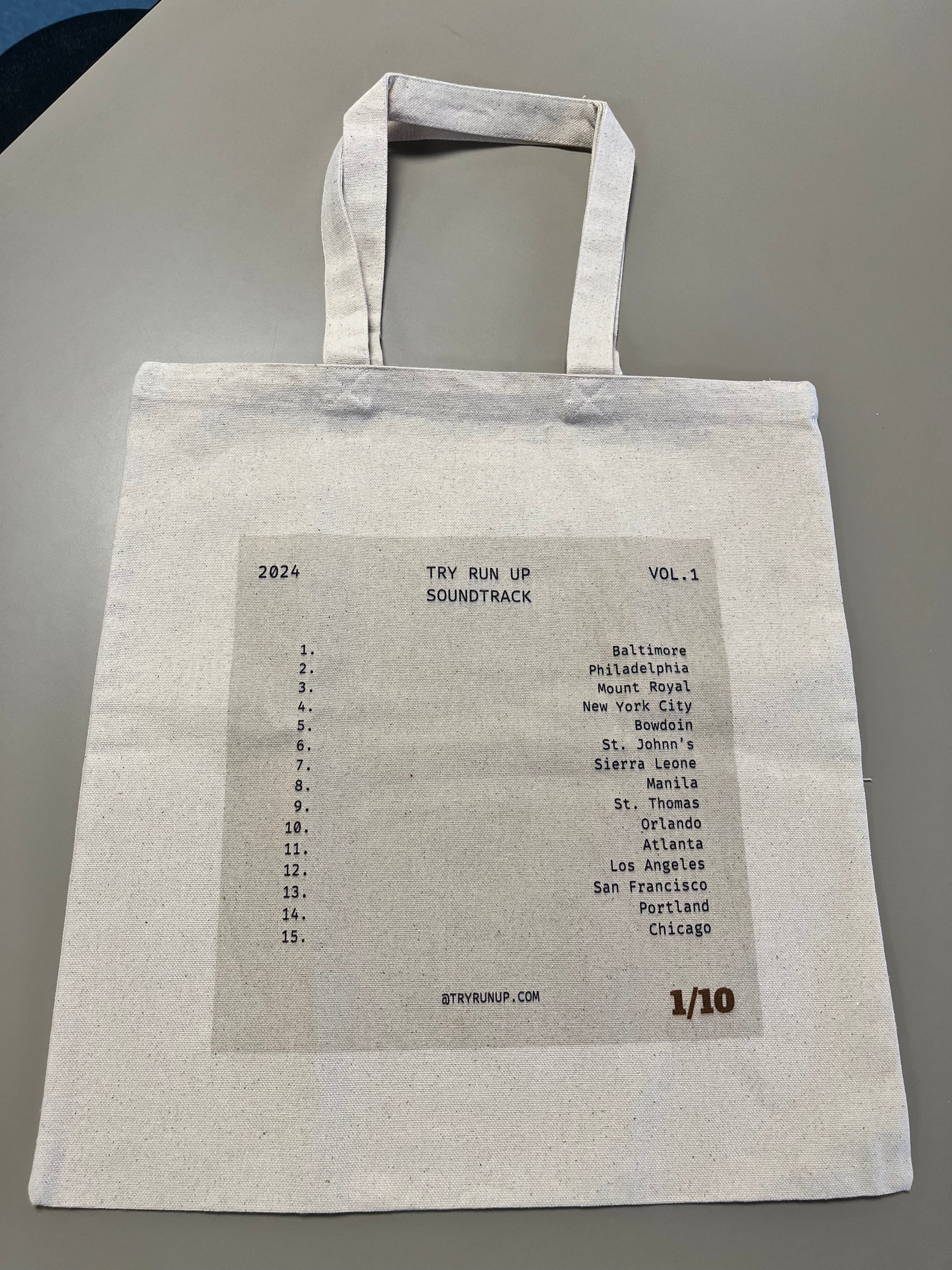 Try Run Up Tote Bag