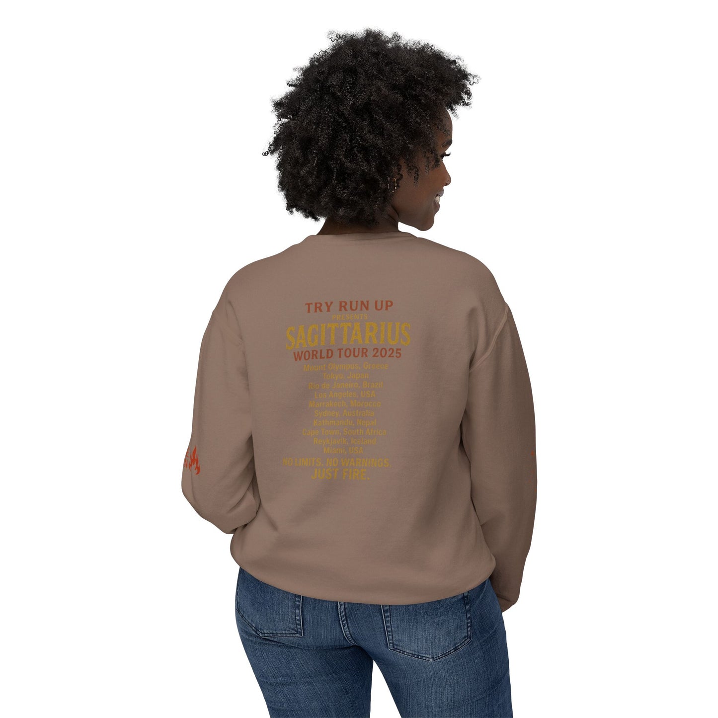 Sagittarius Cozy Try Run Up Sweatshirt