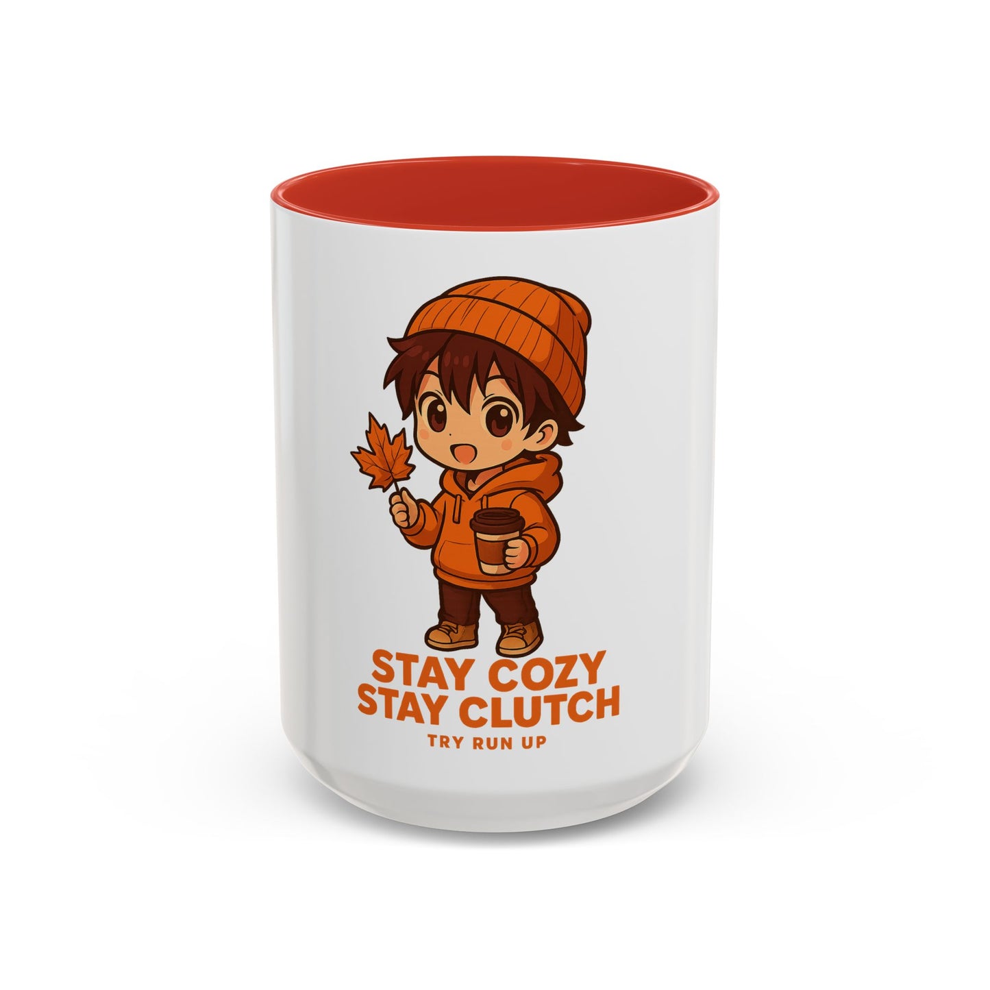 Stay Cozy Stay Clutch Fall Character Mug | Autumn Coffee Mug