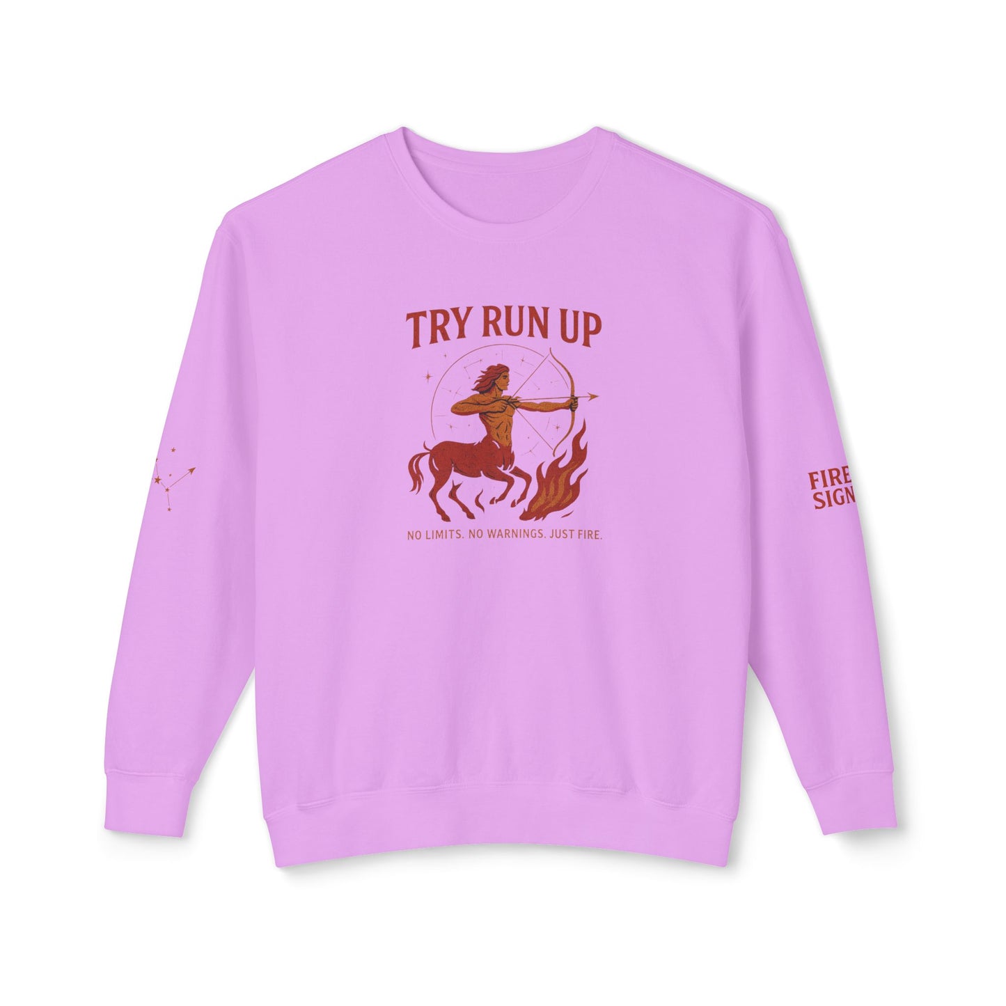 Sagittarius Cozy Try Run Up Sweatshirt