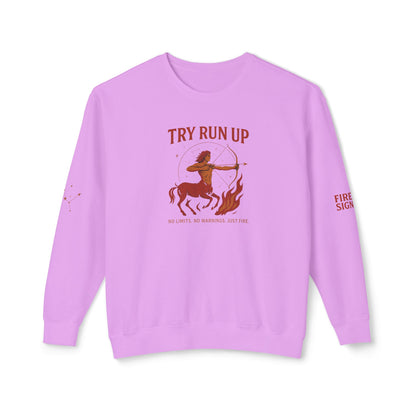 Sagittarius Cozy Try Run Up Sweatshirt