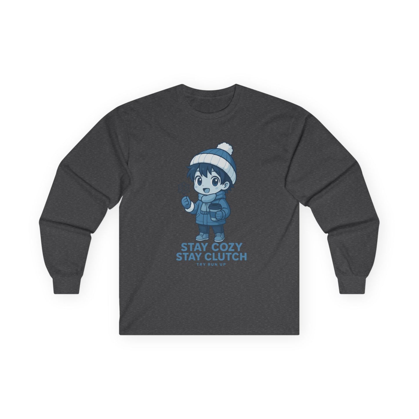 Long Sleeve Tee - Winter Cozy Gamer Design