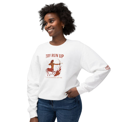 Sagittarius Cozy Try Run Up Sweatshirt