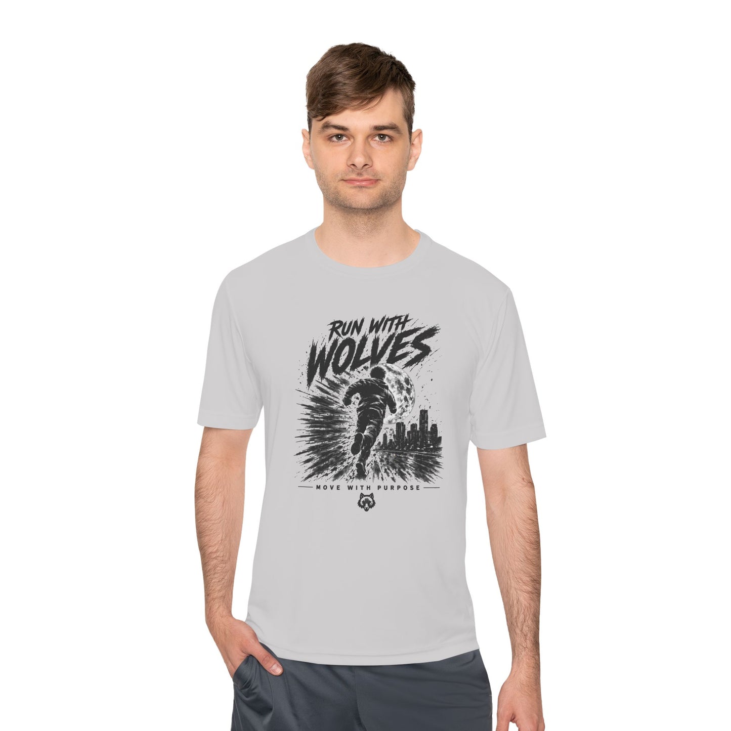 Run With Wolves tee | Running Wolf Graphic Shirt