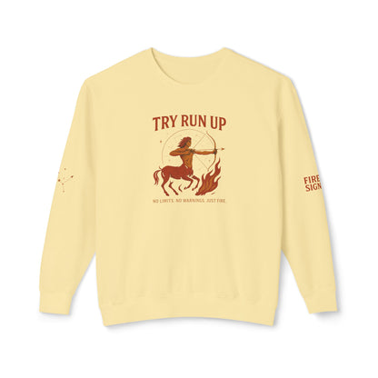 Sagittarius Cozy Try Run Up Sweatshirt