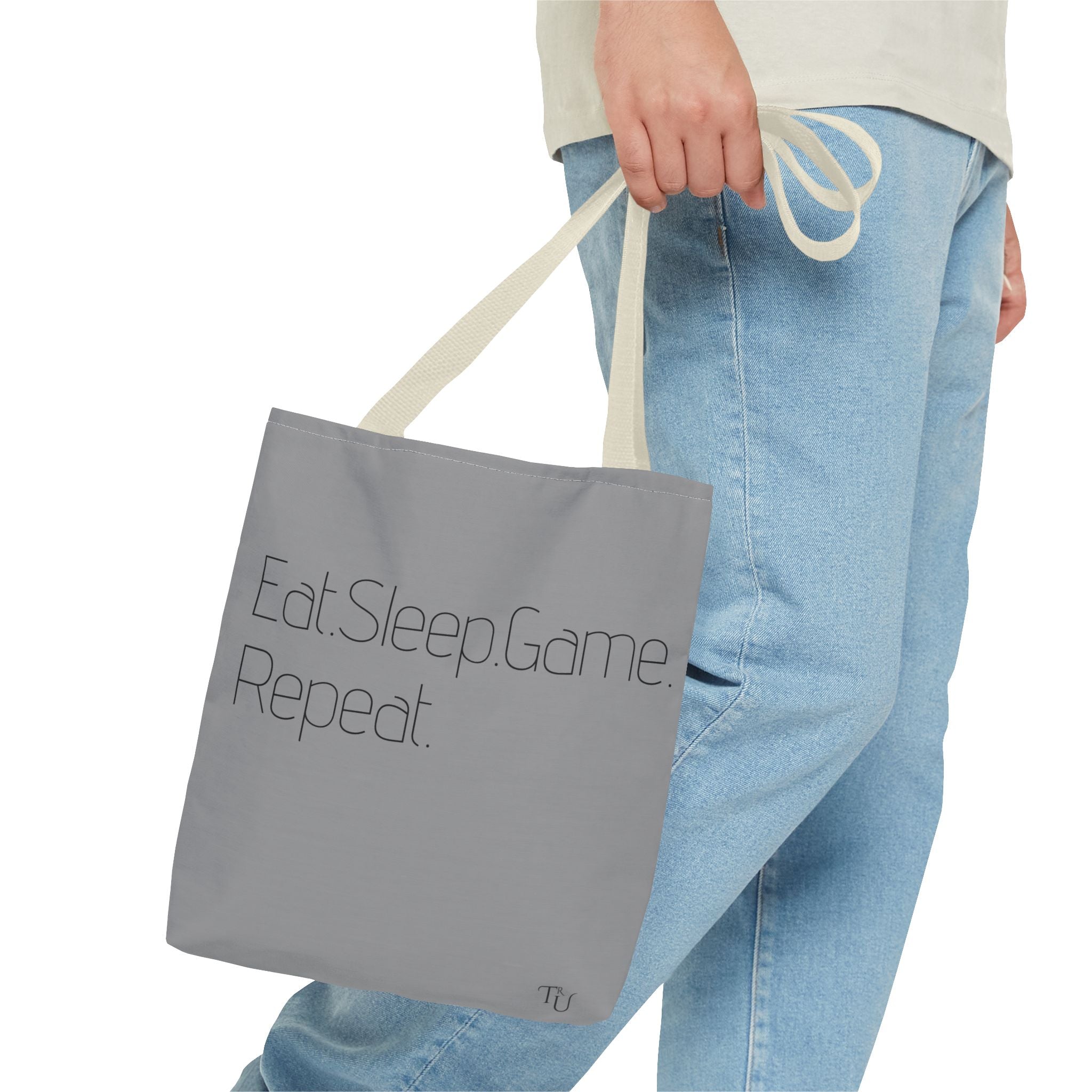 Gamer Tote Bag - Eat Sleep Game Repeat, Gaming Accessories, Eco-Friendly Bag, Video Game Lover Gift, Stylish Shopping Tote