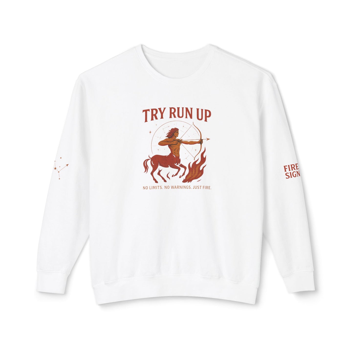 Sagittarius Cozy Try Run Up Sweatshirt