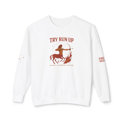 Sagittarius Cozy Try Run Up Sweatshirt