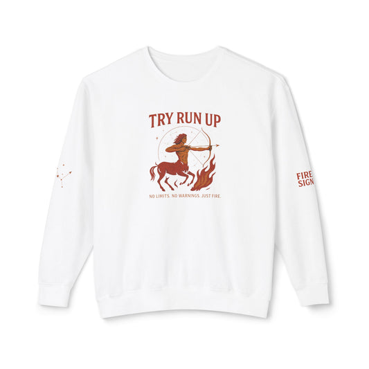Sagittarius Cozy Try Run Up Sweatshirt