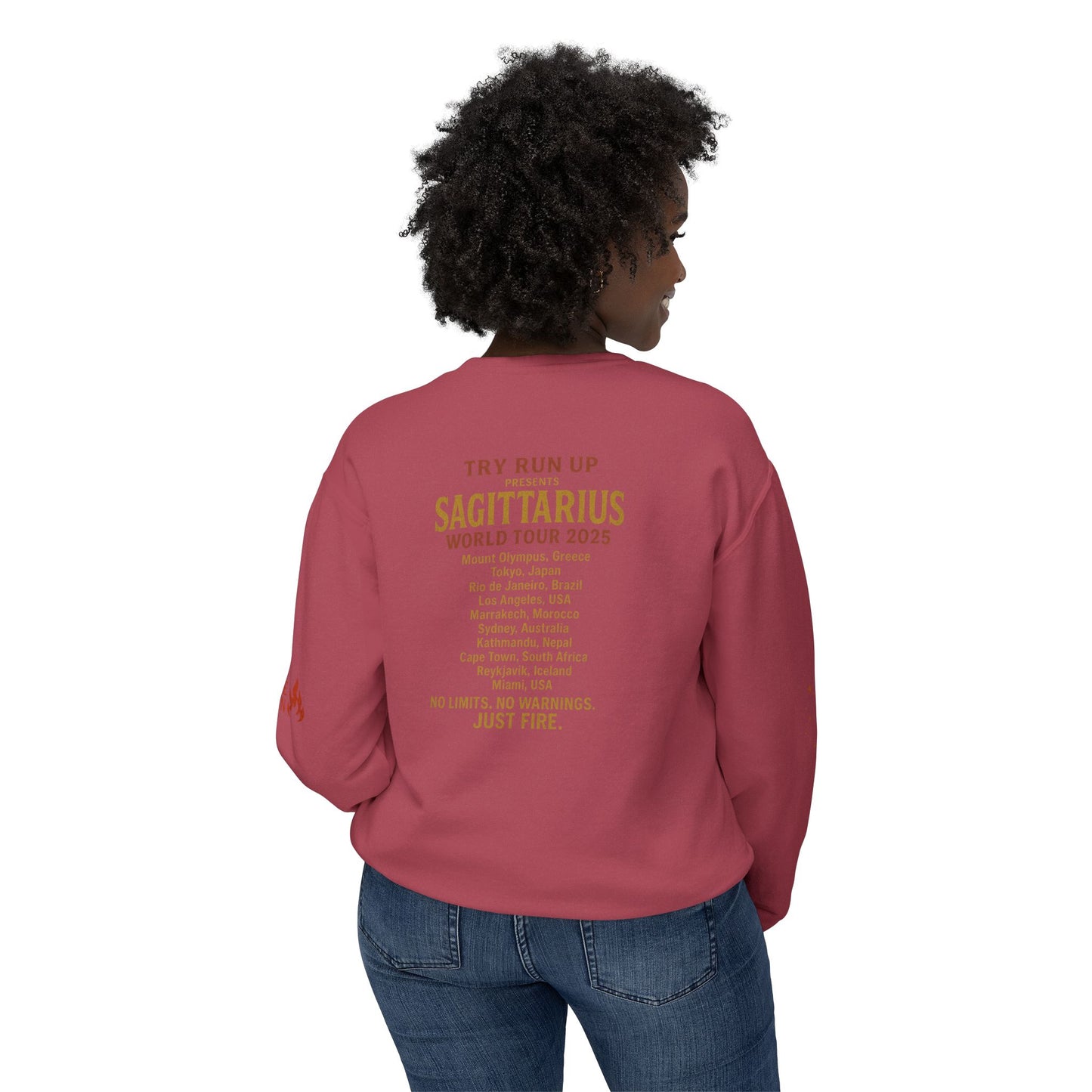 Sagittarius Cozy Try Run Up Sweatshirt