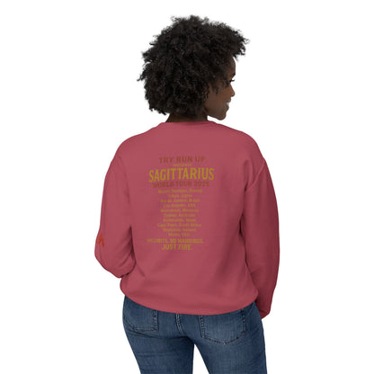 Sagittarius Cozy Try Run Up Sweatshirt