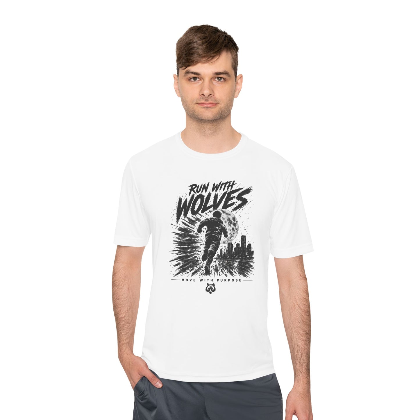 Run With Wolves tee | Running Wolf Graphic Shirt