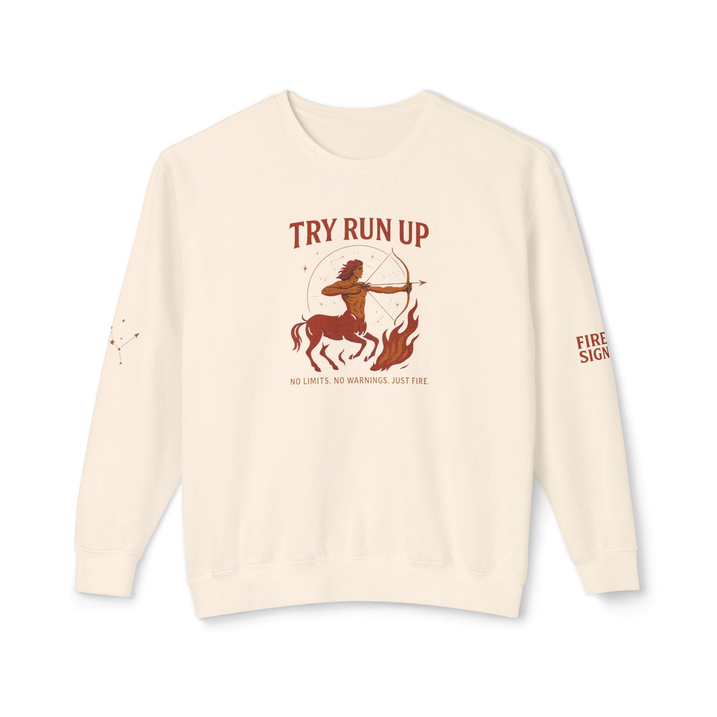 Sagittarius Cozy Try Run Up Sweatshirt