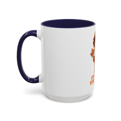 Stay Cozy Stay Clutch Fall Character Mug | Autumn Coffee Mug