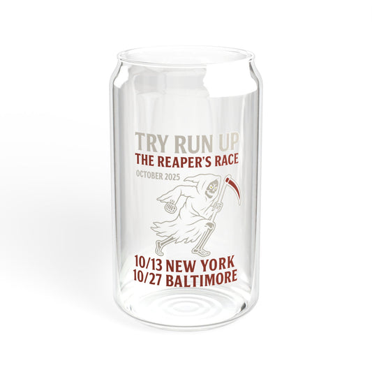 Sipper Glass with Bamboo Lid and Straw |  Try Run Up Design, Eco-Friendly Beverage Container