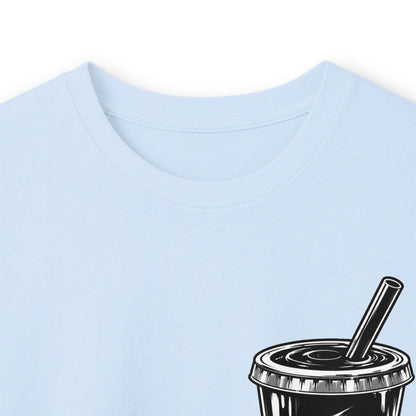 TryRunUp logo graphic Long Sleeve Tee | soda cup chest print