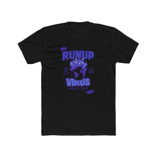 Run Up Virus World Tour T‑Shirt — 'Art That Kills / Stay Safe' Graphic Tee