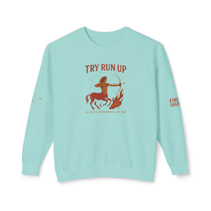 Sagittarius Cozy Try Run Up Sweatshirt