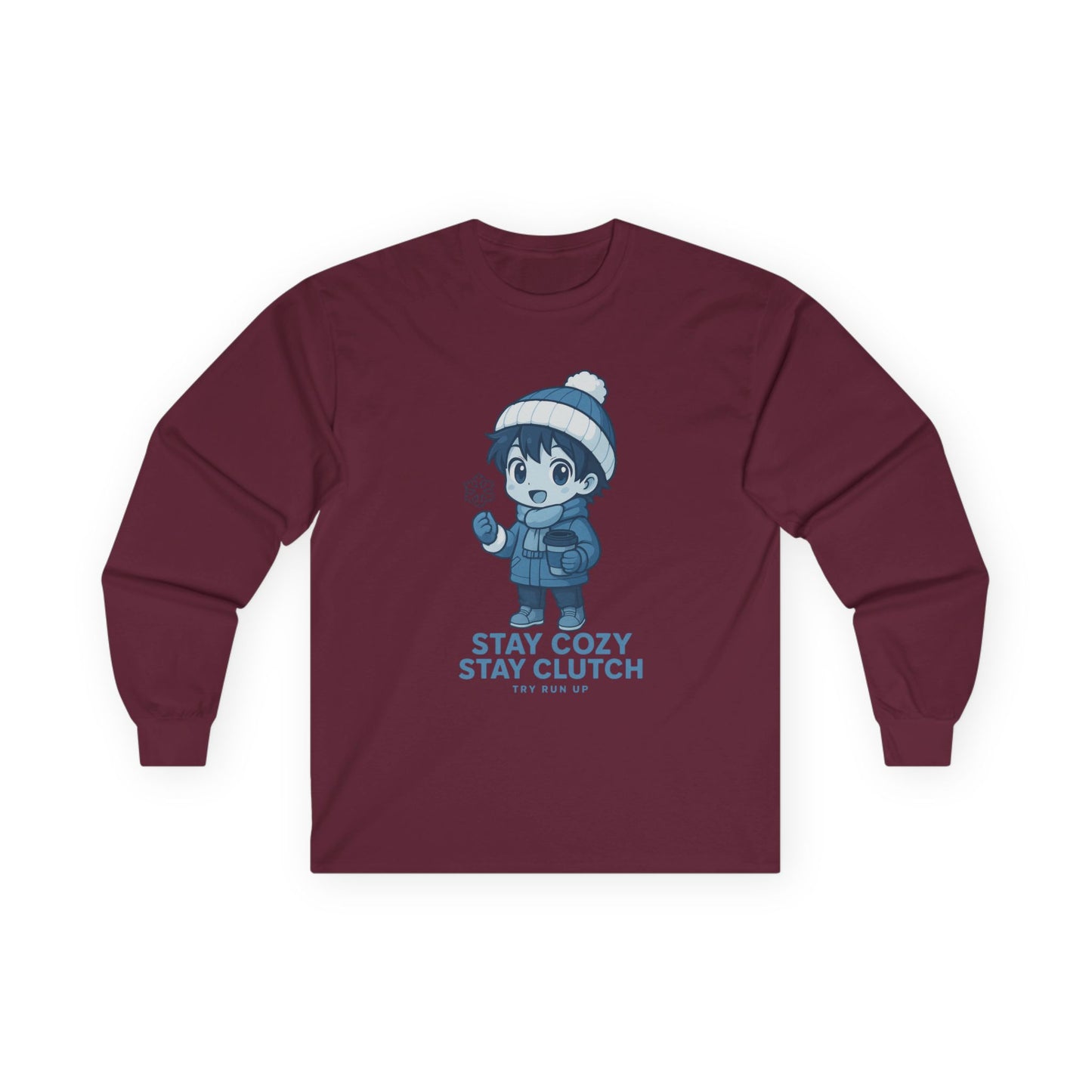 Long Sleeve Tee - Winter Cozy Gamer Design