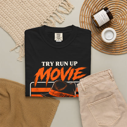 Neon Retro Movie Poster T-shirt | Vintage Vaporwave Film Graphic