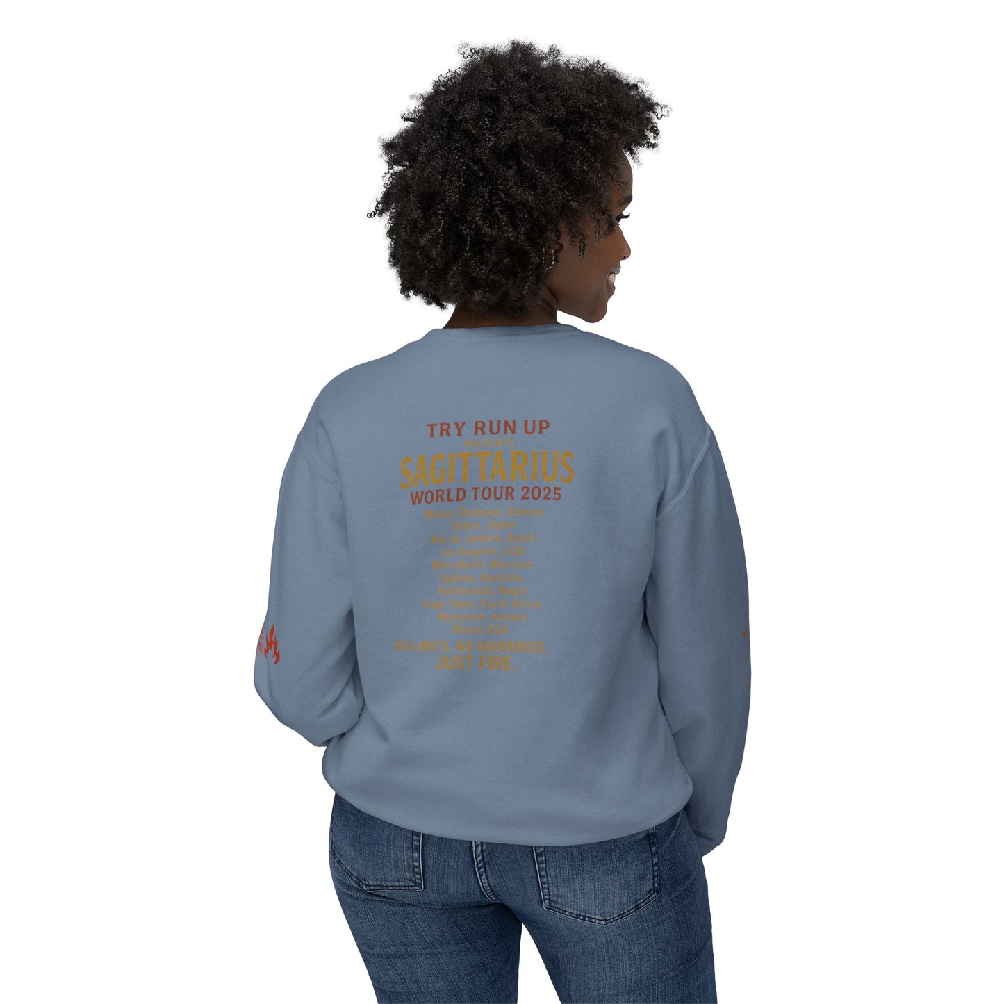 Sagittarius Cozy Try Run Up Sweatshirt