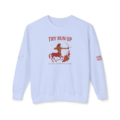 Sagittarius Cozy Try Run Up Sweatshirt