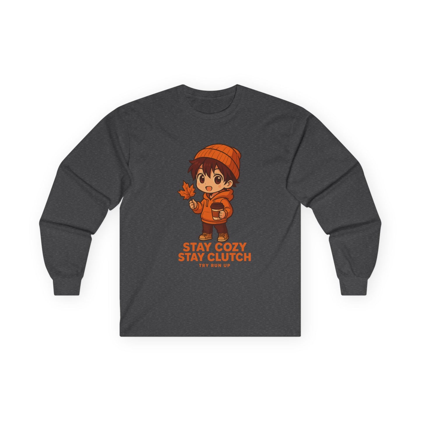 Long Sleeve Tee - Fall Gamer Cozy Design