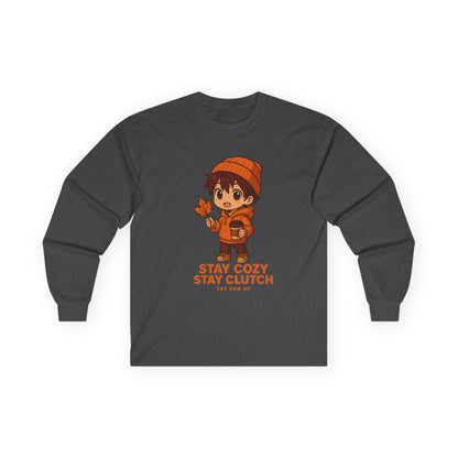Long Sleeve Tee - Fall Gamer Cozy Design
