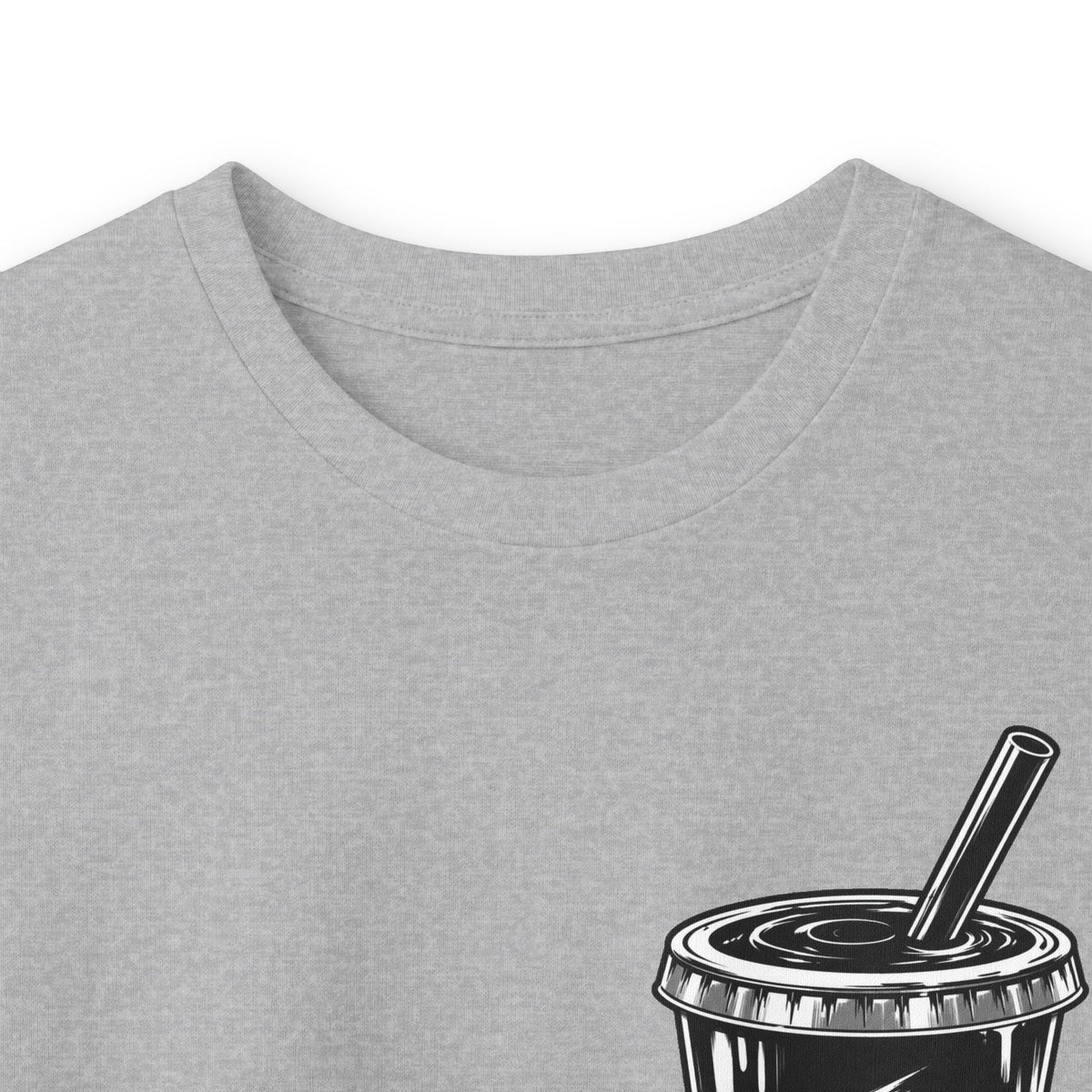 TryRunUp logo graphic Long Sleeve Tee | soda cup chest print