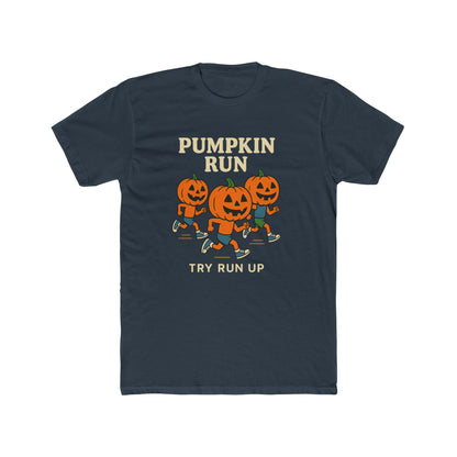 Adult Unisex Cotton Crew Pumpkin Run Halloween Tee