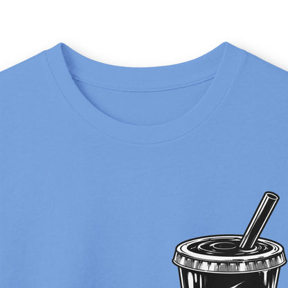 TryRunUp logo graphic Long Sleeve Tee | soda cup chest print
