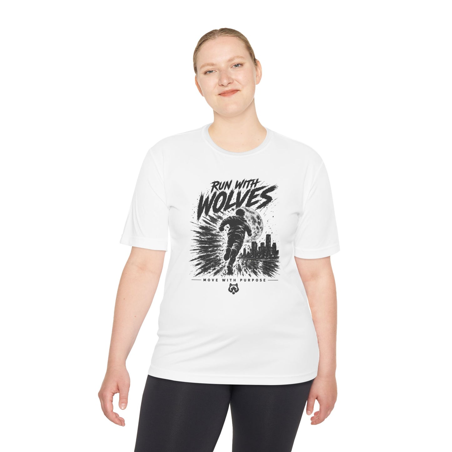 Run With Wolves tee | Running Wolf Graphic Shirt