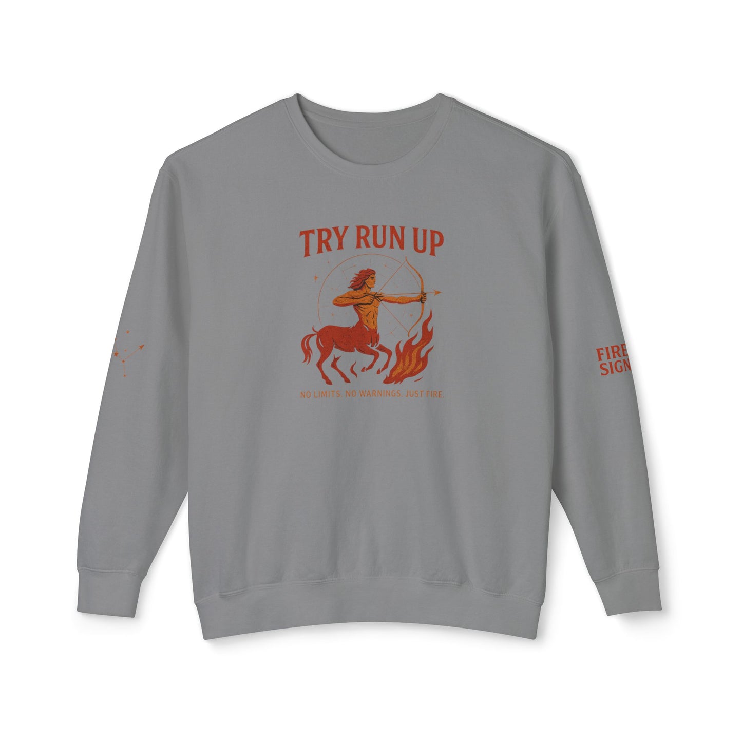 Sagittarius Cozy Try Run Up Sweatshirt