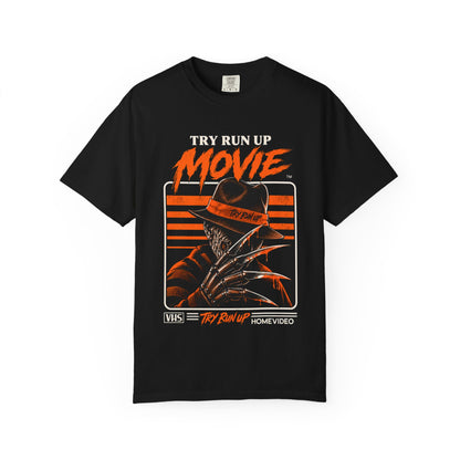 Neon Retro Movie Poster T-shirt | Vintage Vaporwave Film Graphic