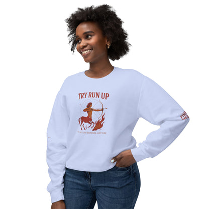 Sagittarius Cozy Try Run Up Sweatshirt