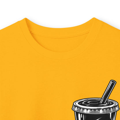 TryRunUp logo graphic Long Sleeve Tee | soda cup chest print