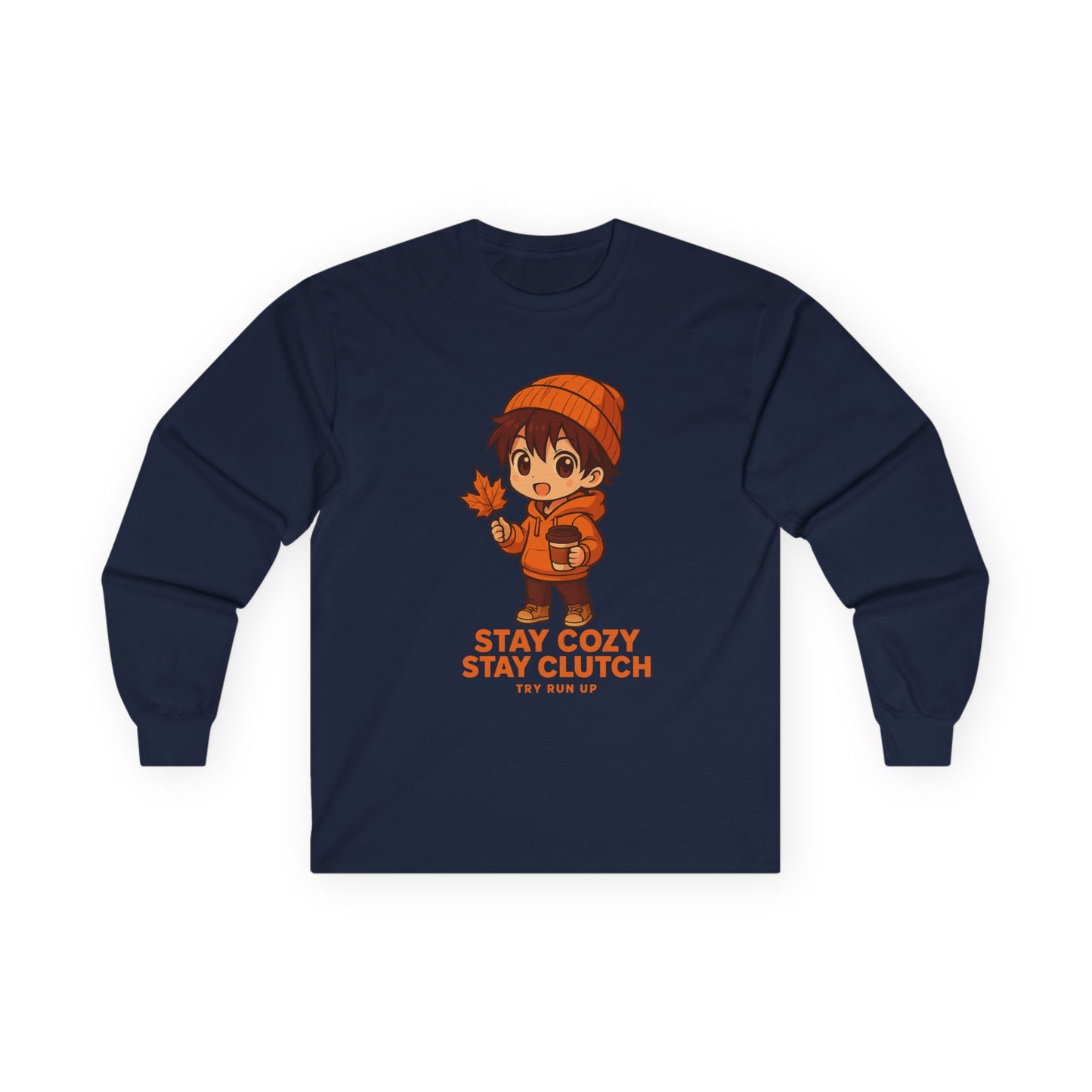 Long Sleeve Tee - Fall Gamer Cozy Design