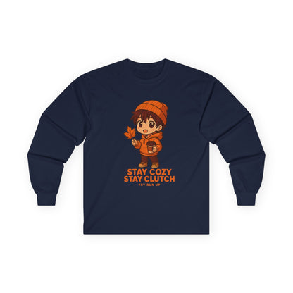 Long Sleeve Tee - Fall Gamer Cozy Design